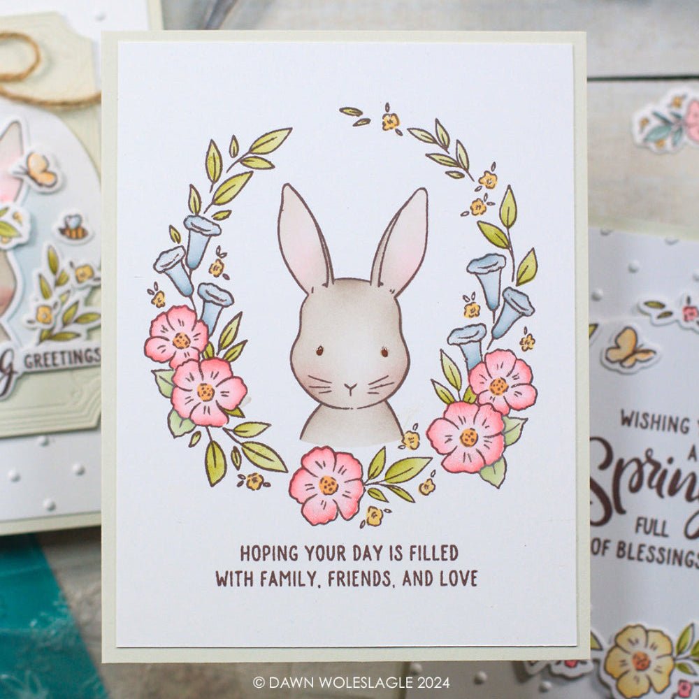 Storybook Spring - Set of 4 - 6"x6" Coordinating Stencils - Honey Bee Stamps