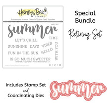 Summer - 3x4 Stamp Set and Coordinating Dies Bundle - Honey Bee Stamps