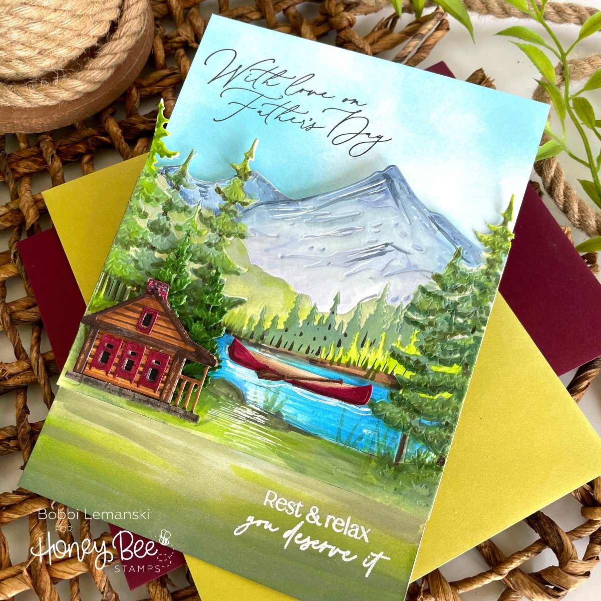 Summer Cabins - Honey Cuts - Stand - Alone Dies - Honey Bee Stamps