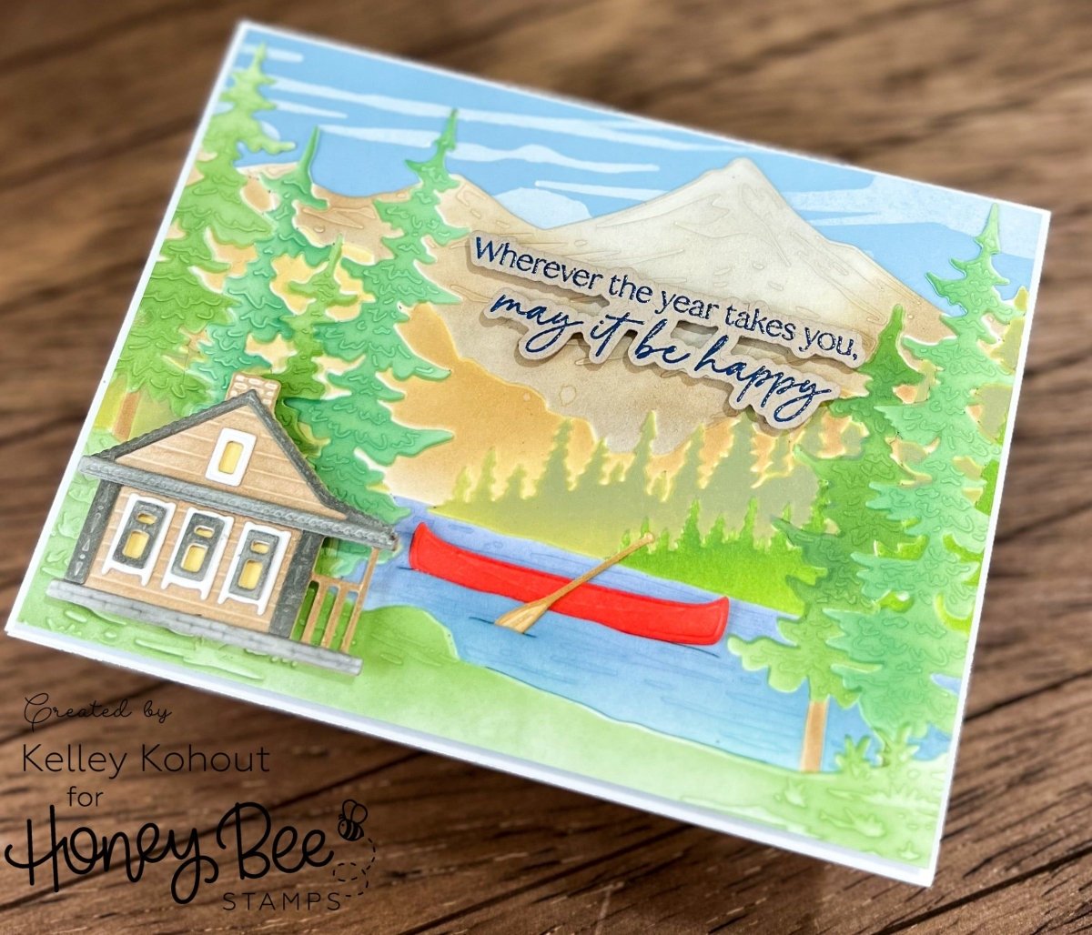 Summer Cabins - Honey Cuts - Stand - Alone Dies - Honey Bee Stamps