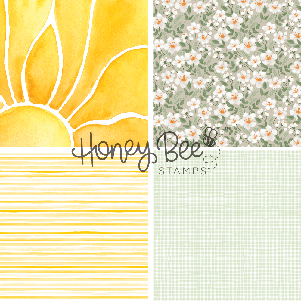 Summer Picnic Paper Pad 6x8.5 - 24 Double-Sided Sheets - Honey Bee Stamps