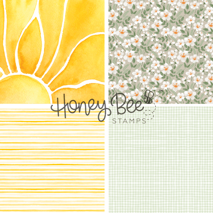 Summer Picnic Paper Pad 6x8.5 - 24 Double-Sided Sheets - Honey Bee Stamps