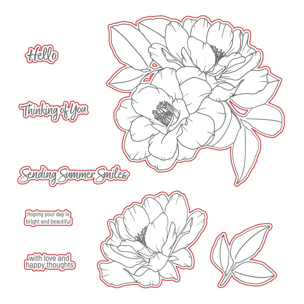 Summer Smiles - Honey Cuts Coordinating Dies - Honey Bee Stamps