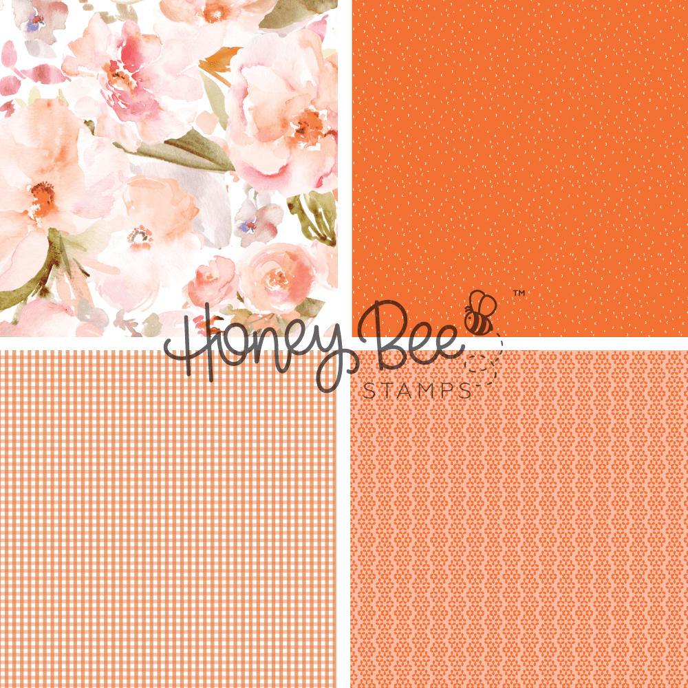Summer Stems - 5.5"x8.5" - 24 Double-Sided Sheets - Includes Paper Organizer! - Honey Bee Stamps