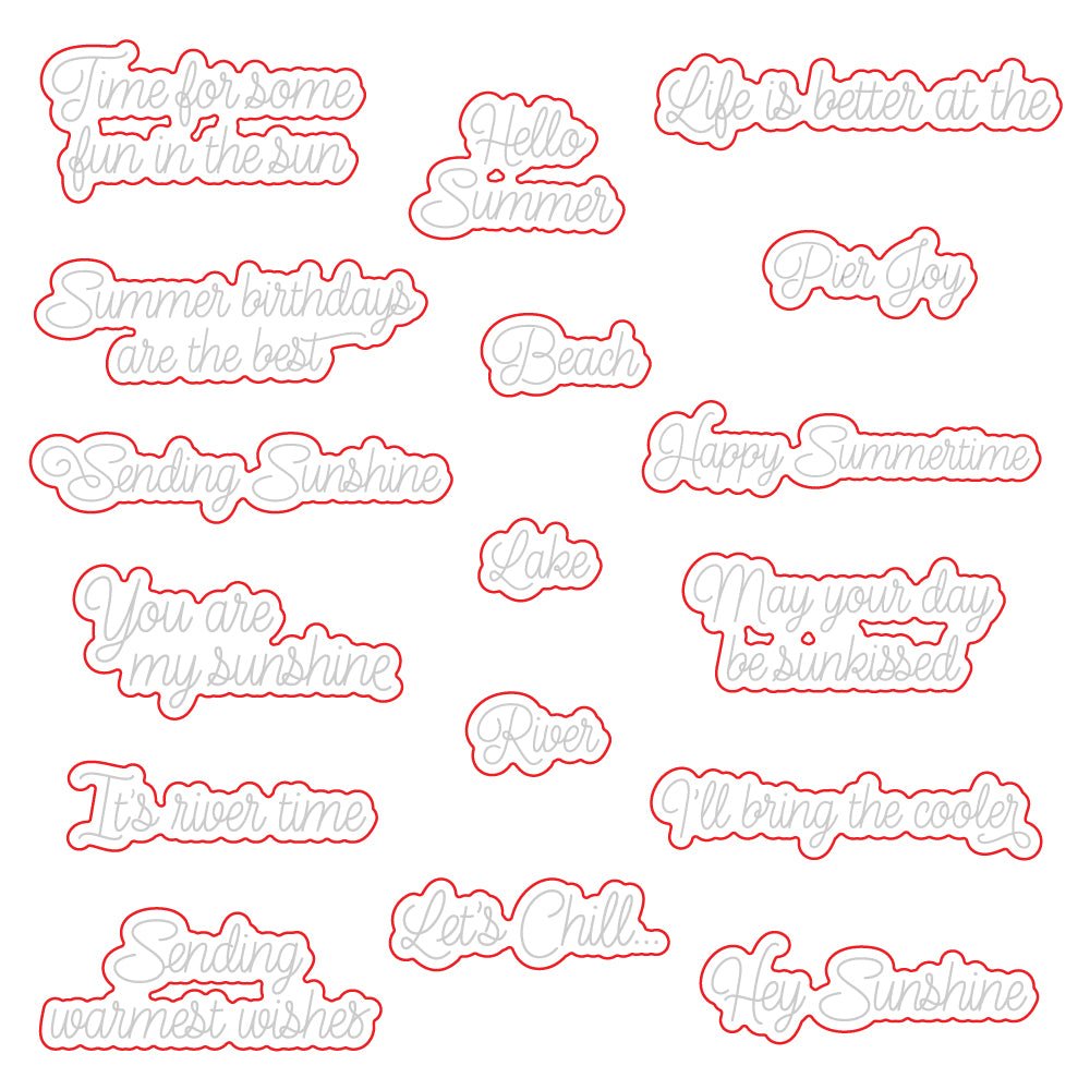 Sunkissed Summer - Honey Cuts - Coordinating Dies - Honey Bee Stamps