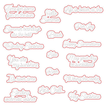 Sunkissed Summer - Honey Cuts - Coordinating Dies - Honey Bee Stamps