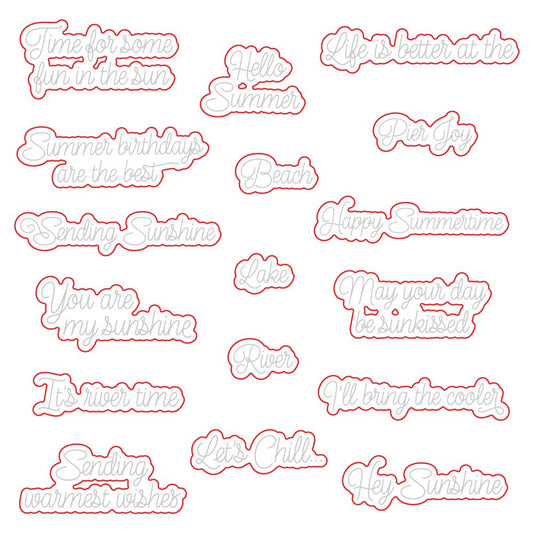 Sunkissed Summer - Honey Cuts - Coordinating Dies - Honey Bee Stamps