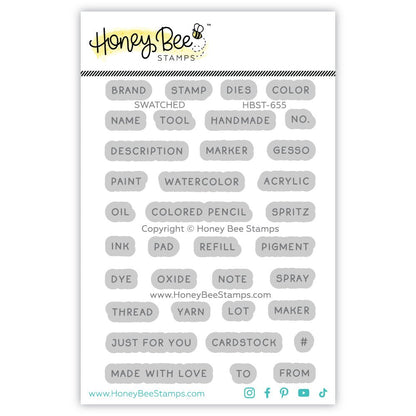 Swatched - 3x4 Photopolymer Stamp Set - Honey Bee Stamps