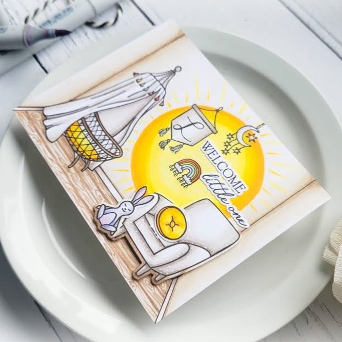 Sweet Nursery - 6x6 Photopolymer Stamp Set - Honey Bee Stamps