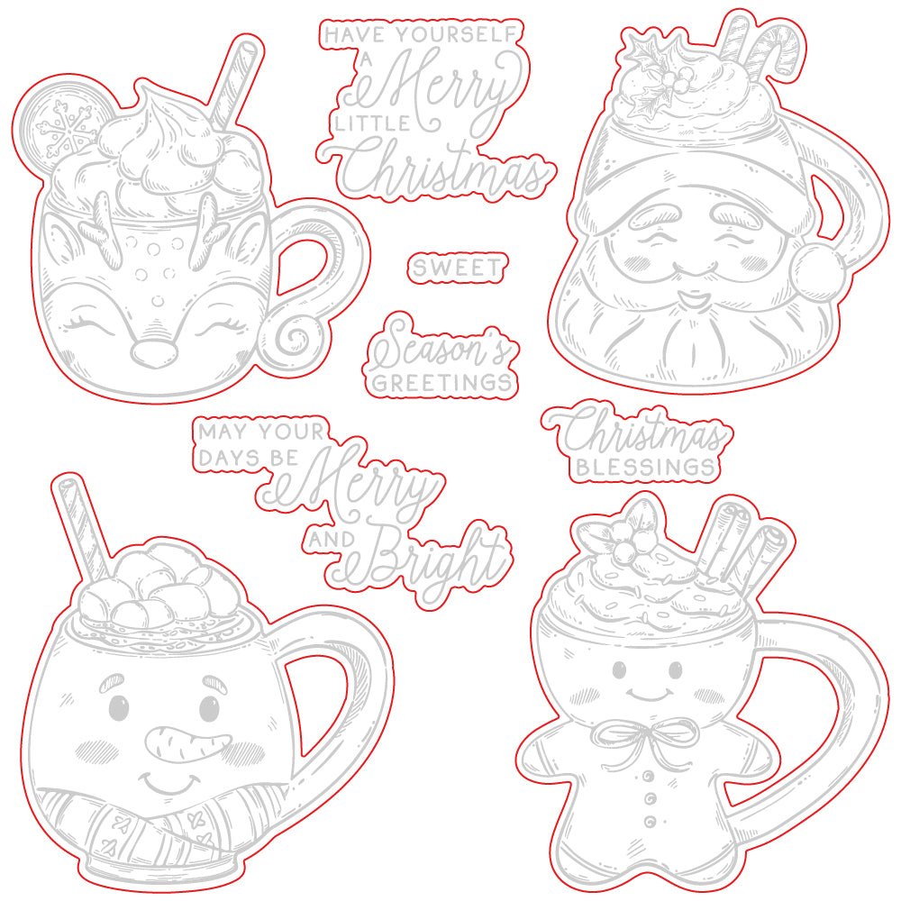 Sweet Season Mugs - Honey Cuts - Coordinating Dies - Honey Bee Stamps