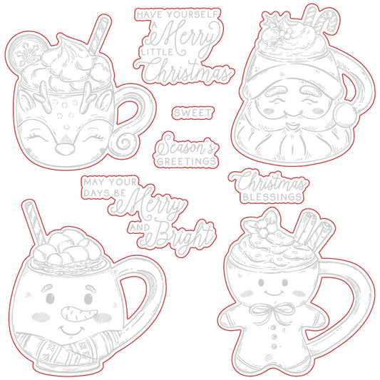 Sweet Season Mugs - Honey Cuts - Coordinating Dies - Honey Bee Stamps