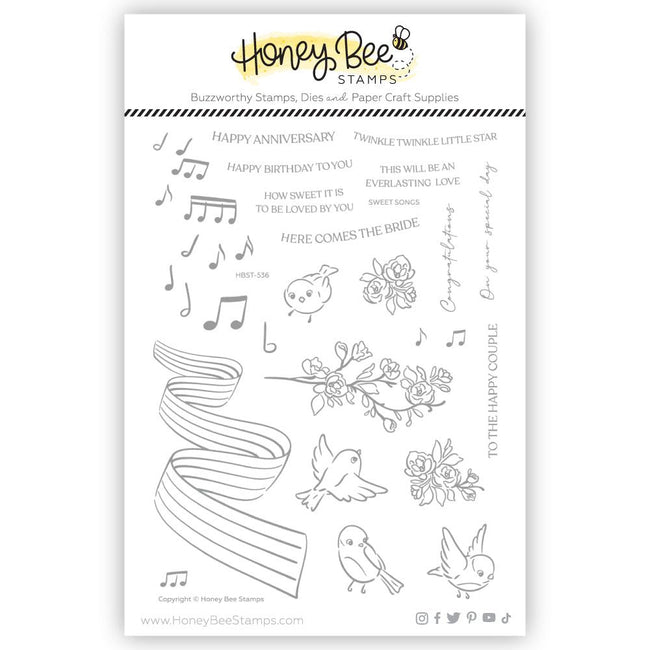 Sweet Songs 6x8 Stamp Set - Honey Bee Stamps