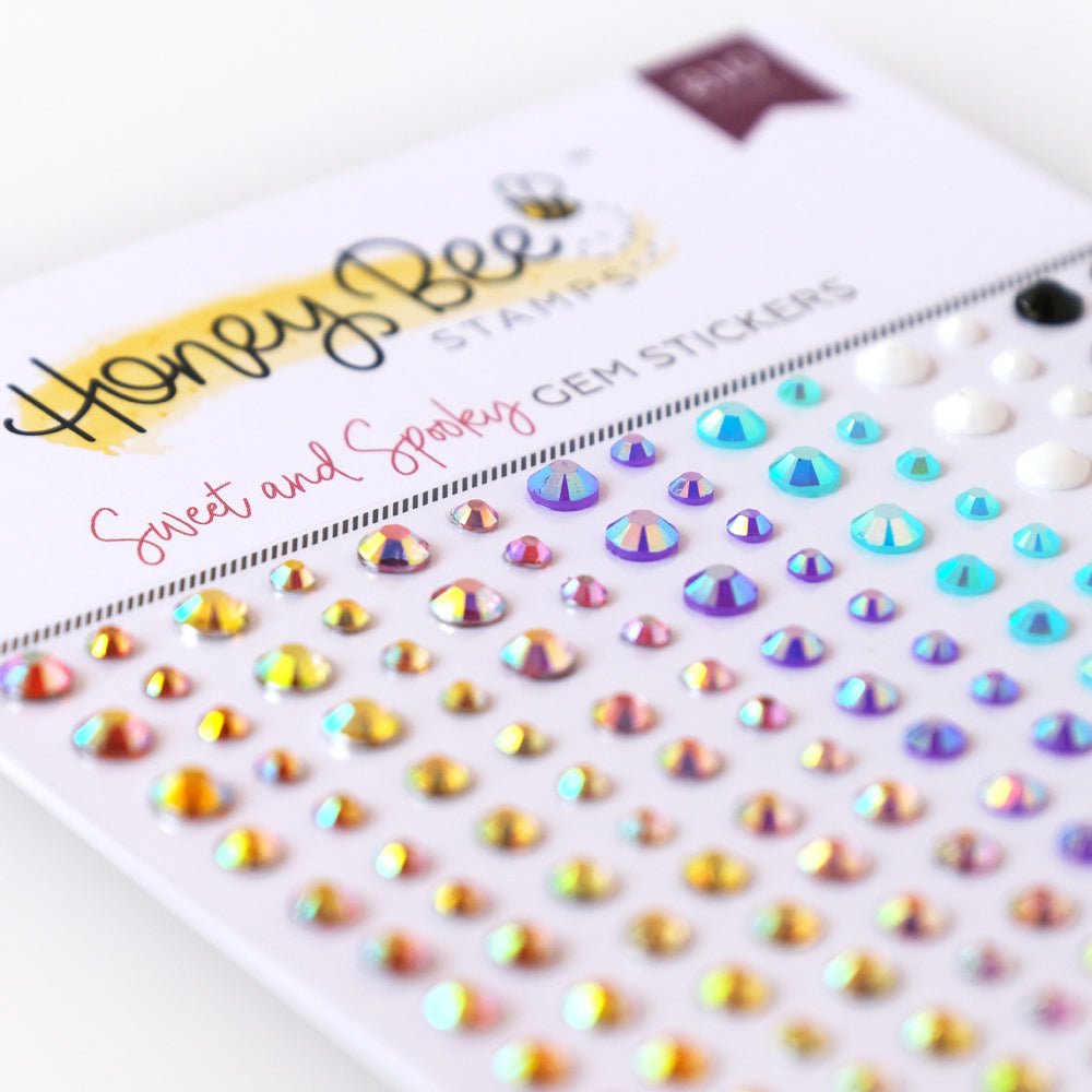 Sweet & Spooky Gems Stickers - 210 Count - Honey Bee Stamps