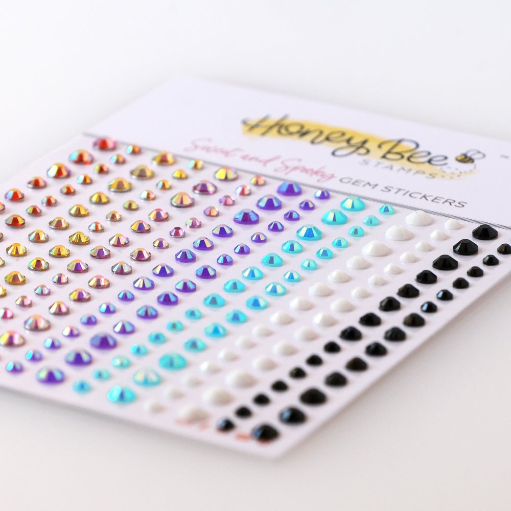 Sweet & Spooky Gems Stickers - 210 Count - Honey Bee Stamps