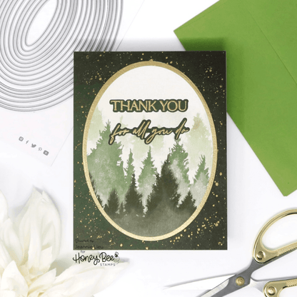 Sweet Stacks: Oval - Honey Cuts - Stand - Alone Dies - Honey Bee Stamps