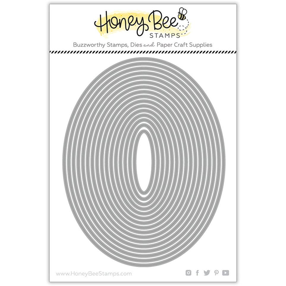 Sweet Stacks: Oval - Honey Cuts - Stand - Alone Dies - Honey Bee Stamps