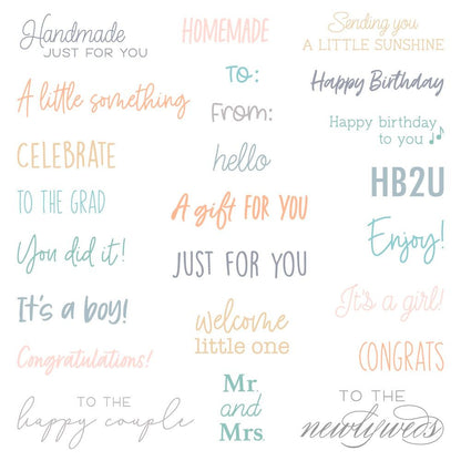 Tag, You're It: Celebrations - 5x6 Photopolymer Stamp Set - Honey Bee Stamps