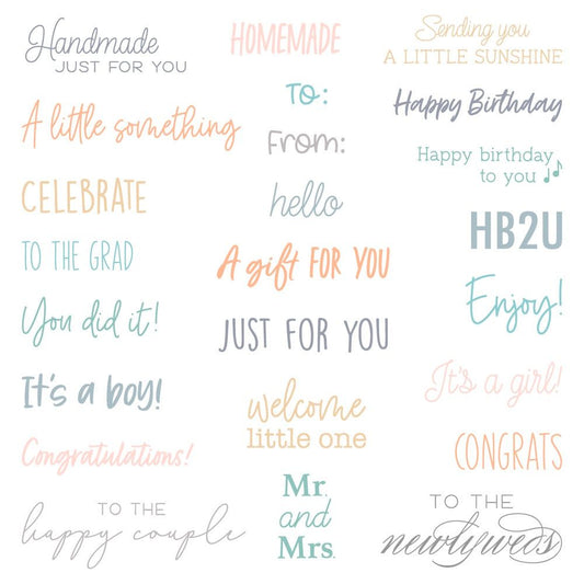 Tag, You're It: Celebrations - 5x6 Photopolymer Stamp Set - Honey Bee Stamps