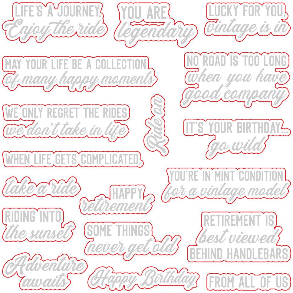 Take A Ride - Honey Cuts - Coordinating Dies - Honey Bee Stamps