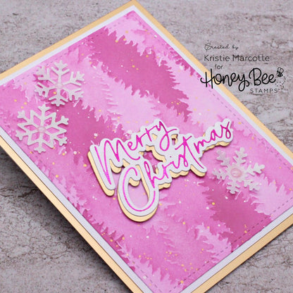 Tall Pines - Set Of 4 - 6"x6" Layering Stencils - Honey Bee Stamps