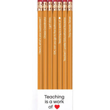 Teaching Is a Work of Heart - Pencil Set - Honey Bee Stamps