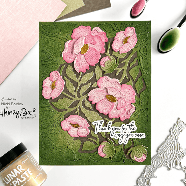 Textiles & Texture: Vintage Paper Pad 6x8.5 - 24 Double Sided Sheets - Honey Bee Stamps