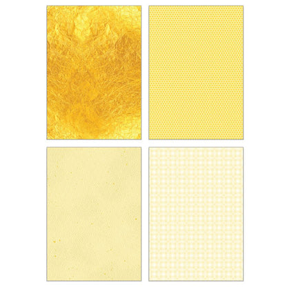 Textiles & Texture: Celebrate Paper Pad 6x8.5 - 24 Double - Sided Sheets - Honey Bee Stamps