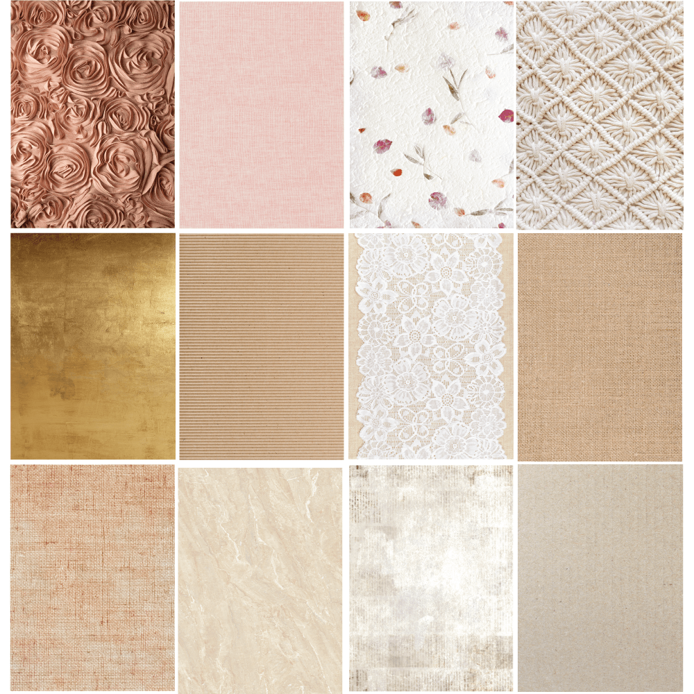 Textiles & Texture: Vintage Paper Pad 6x8.5 - 24 Double - Sided Sheets - Honey Bee Stamps