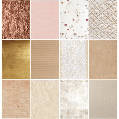 Textiles & Texture: Vintage Paper Pad 6x8.5 - 24 Double - Sided Sheets - Honey Bee Stamps