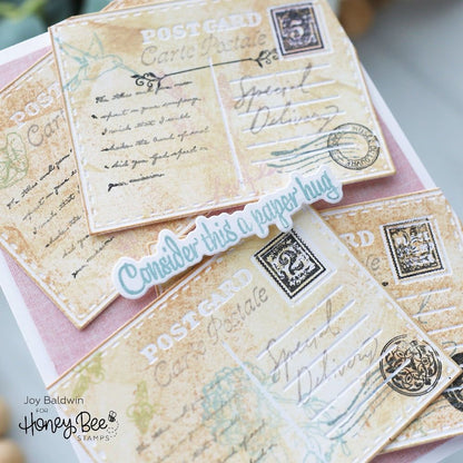 Textiles & Texture: Vintage Paper Pad 6x8.5 - 24 Double - Sided Sheets - Honey Bee Stamps