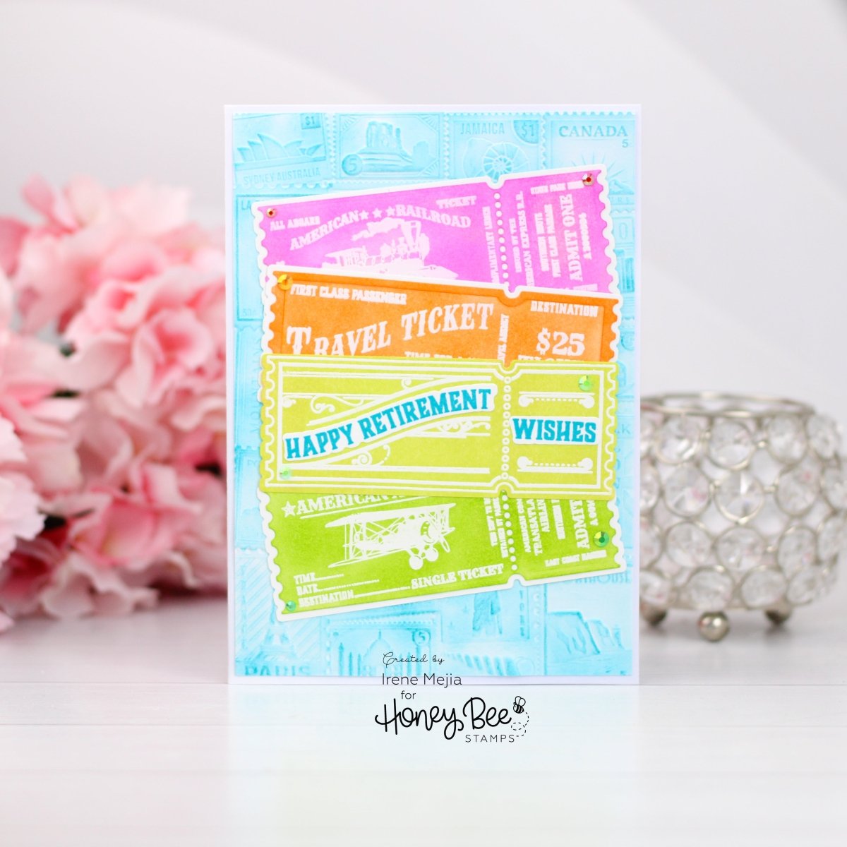 Ticket To Ride - Honey Cuts - Coordinating Dies - Honey Bee Stamps
