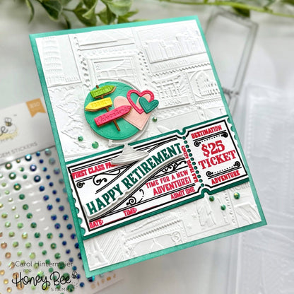 Ticket To Ride - Honey Cuts - Coordinating Dies - Honey Bee Stamps