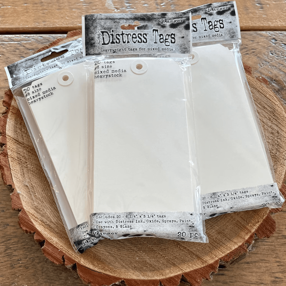 Tim Holtz Distress Heavystock Blank Gift Tags 8 20/Pkg - Honey Bee Stamps