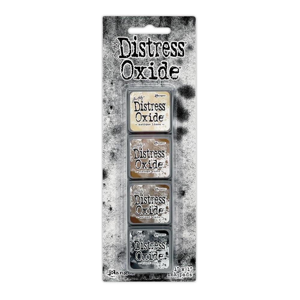 Distress Oxide & ink 35個 Tim Holtz Distress Oxide Mini Ink Pads Set of 4 - Kit #6 – Honey