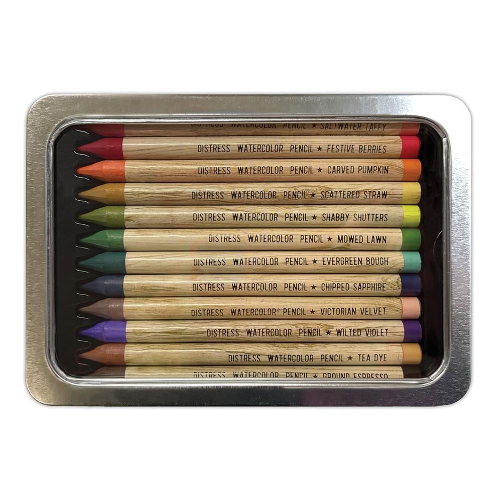 Tim Holtz Distress Watercolor Pencils Set 4 - 12/Pkg - Honey Bee Stamps