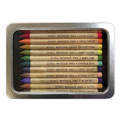 Tim Holtz Distress Watercolor Pencils Set 4 - 12/Pkg - Honey Bee Stamps