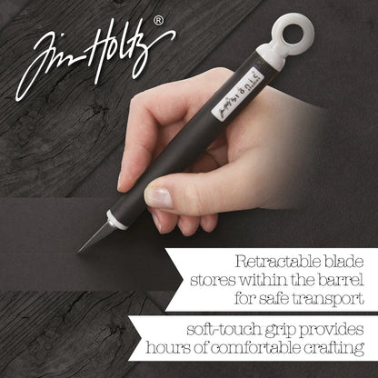Tim Holtz Retractable Craft Knife with Cushion Grip, Includes 3 Blades - Honey Bee Stamps