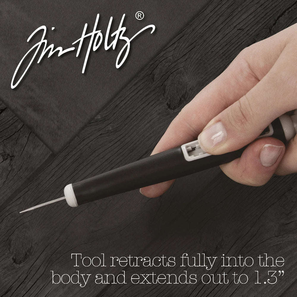 Tim Holtz Retractable Craft Knife with Cushion Grip, Includes 3 Blades - Honey Bee Stamps