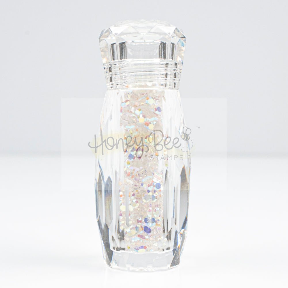 Tiny Diamonds - 2.3mm Crystal AB Rhinestones In Beautiful Faceted Jar - Honey Bee Stamps