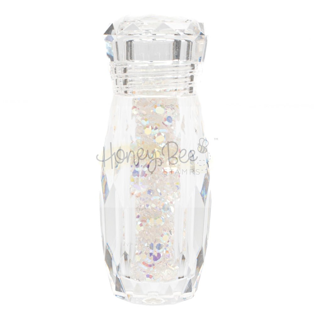 Tiny Diamonds - 2.3mm Crystal AB Rhinestones In Beautiful Faceted Jar - Honey Bee Stamps