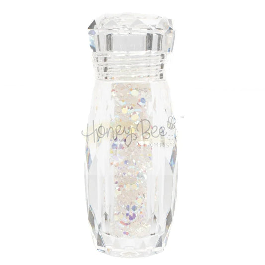 Tiny Diamonds - 2.3mm Crystal AB Rhinestones In Beautiful Faceted Jar - Honey Bee Stamps