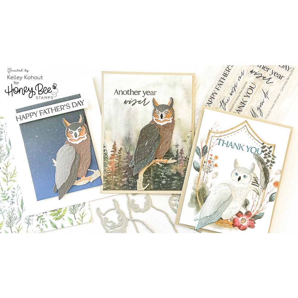 To The Wise One - 3x4 Photopolymer Stamp Set - Honey Bee Stamps