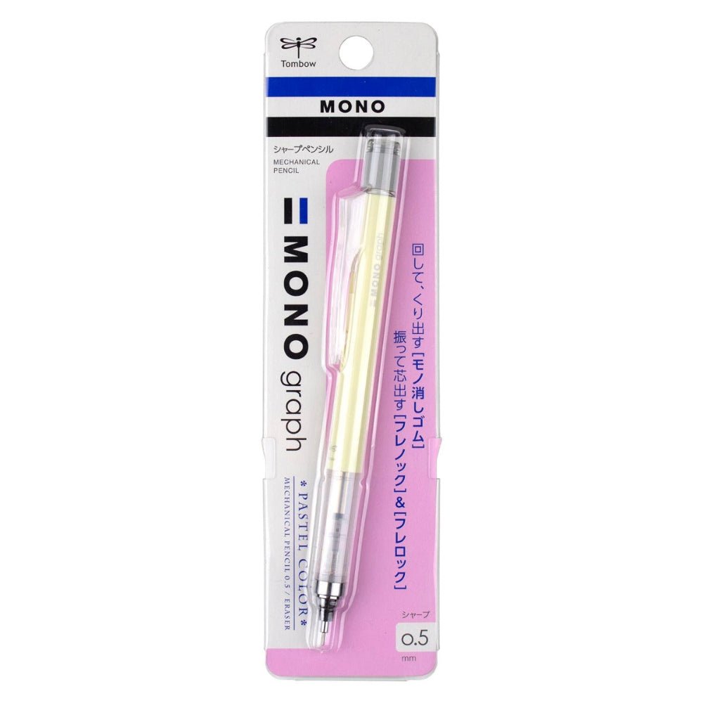 Tombow Mono Graph Mechanical Pencil 0.5 - Cream Yellow - Honey Bee Stamps