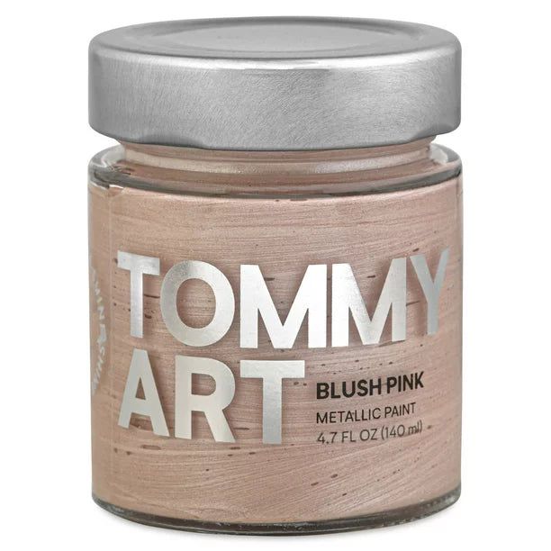 Tommy Art Shine Metallic Paint - Blush Pink 4.7oz 140ml - Honey Bee Stamps