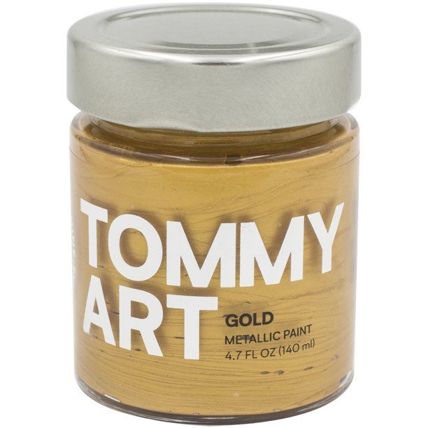 Tommy Art Shine Metallic Paint - Gold 4.7oz 140ml - Honey Bee Stamps