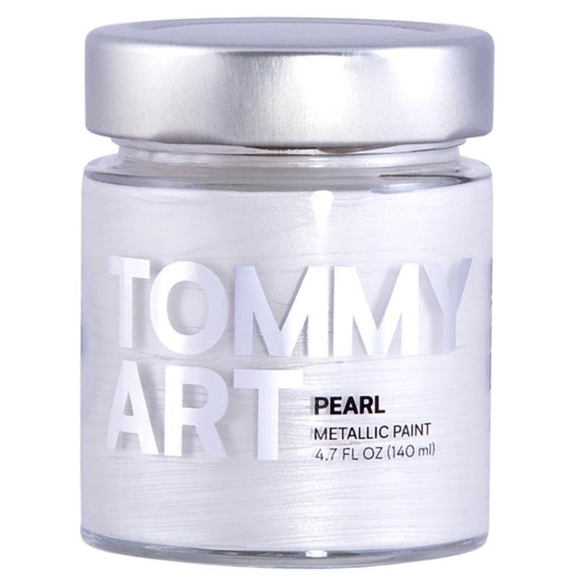 Tommy Art Shine Metallic Paint - Pearl 4.7oz 140ml - Honey Bee Stamps