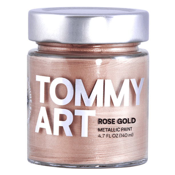 Tommy Art Shine Metallic Paint - Rose Gold 4.7oz 140ml - Honey Bee Stamps