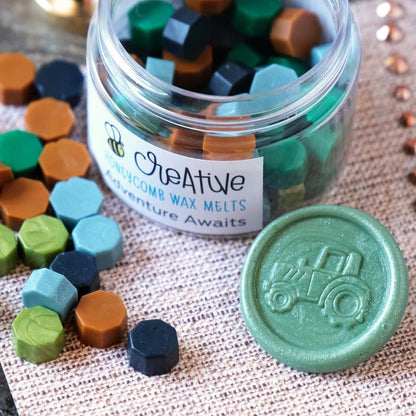 Tractor - Wax Stamper - Honey Bee Stamps