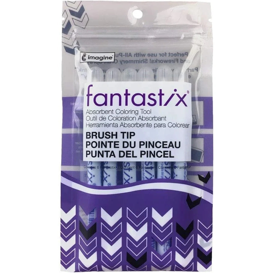 Tsukineko Fantastix Absorbent Coloring Tool - Brush Tip, Pkg of 6 - Honey Bee Stamps