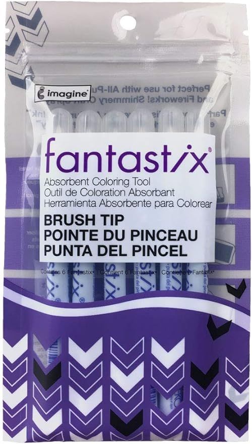 Tsukineko Fantastix Absorbent Coloring Tool - Brush Tip, Pkg of 6 - Honey Bee Stamps